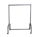 Stender Appendiabiti con Ruote 120x60x150 cm in Ferro  Nero