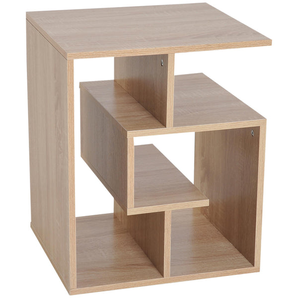 sconto Bücherregal mit 3 Ebenen aus Eichenholz 45x40x55 cm