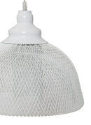 Paralume da Soffitto Net Ø37x28 cm Metallo Bianco