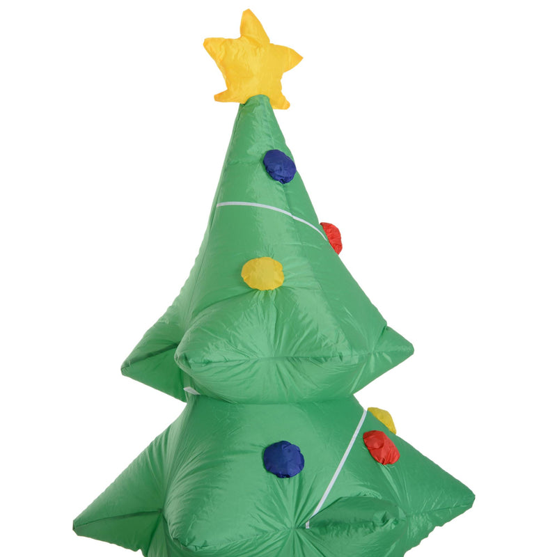 Albero di Natale Gonfiabile 150 cm LED Verde 