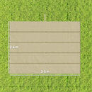 Copertura per Gazebo Pergola 4x3 m con 10 Fori di Drenaggio in Poliestere Traspirante Beige