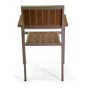 Sedia da Giardino 55X58xh83 cm in Alluminio e Polywood  Tortora