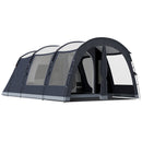 Tenda Campeggio a Tunnel per 2-4 Persone 540x320x210 cm con 2 Stanze Impermeabile 3000mm Blu Navy      