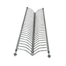 Mensola Scolapiatti da Incasso 86 cm in Acciaio Inox con Vaschetta e Attacco a Molle