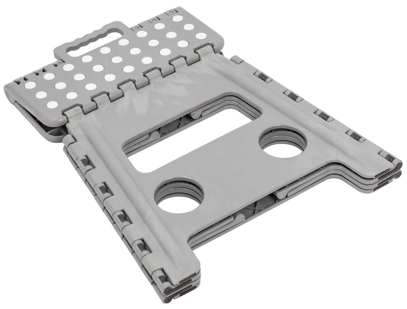 Sgabello Pieghevole 30x32x22 cm in Polipropilene Grigio