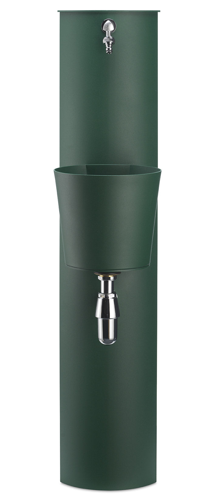 Fontana a Parete da Giardino con Rubinetto e Secchio Belfer 42/PRT Verde