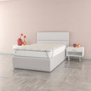 Topper Trapuntato 300 gr/mq con Elastici Sherpa Bianco Varie Misure
