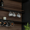 Appendino per Bicchieri per Mobile Supra Imballo 1 Pezzo Cromato Brillo Acciaio Emuca