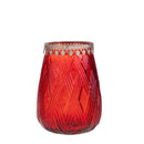 Set 2 Portacandele Decori Metallo h 20 cm