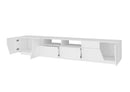 Mobile TV 4 Ante 2 Cassetti 260x43x46 cm Alien Bianco Lucido