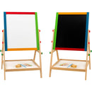 Lavagna per Bambini H65 Magnetica e Tradizionale con Cavalletto in Legno