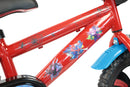 Bicicletta per Bambini 12" Marvel Spiderman Freno Caliper e Stabilizzatori in Acciaio Hi-Ten Rosso