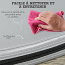 Tappeto per Pole Dance Antiscivolo Pieghevole Ø150x5 cm in Schiuma EPE e PVC Grigio      