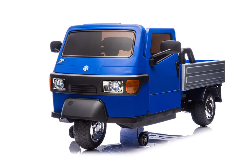 Macchina Elettrica per Bambini Licenza Piaggio Apecar 12V Blu