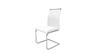 Set di 4 Sedie in Similpelle Morbida 100x50x45 cm TFT Boing Bianco