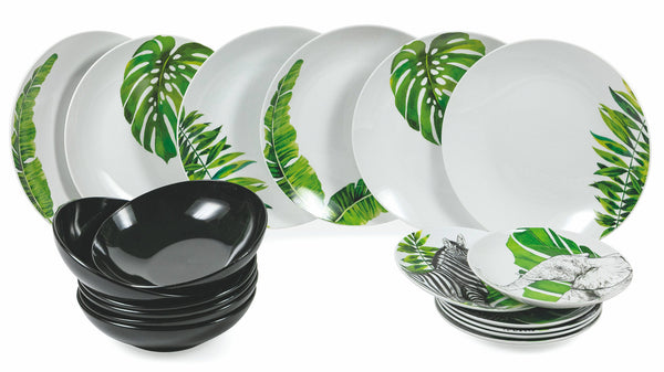 acquista Tafelservice 18 Teile aus Porzellan und Steingut Villa d'Este Home Tivoli Safari