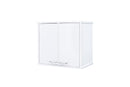 Pensile Lavanderia da Esterno 60x34x52,5 cm in PVC Bianco 
