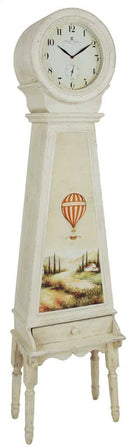 Colonnina dipinta con orologio cm 43,5x27xh176,5