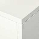 Scrivania con Cassetti e Ruote 100x36x88 cm in Metallo e MDF Bianca