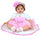 Wiedergeborene weibliche Puppe Realistisch in Vinyl 30cm sitzend Kidfun Real Baby Marisol
