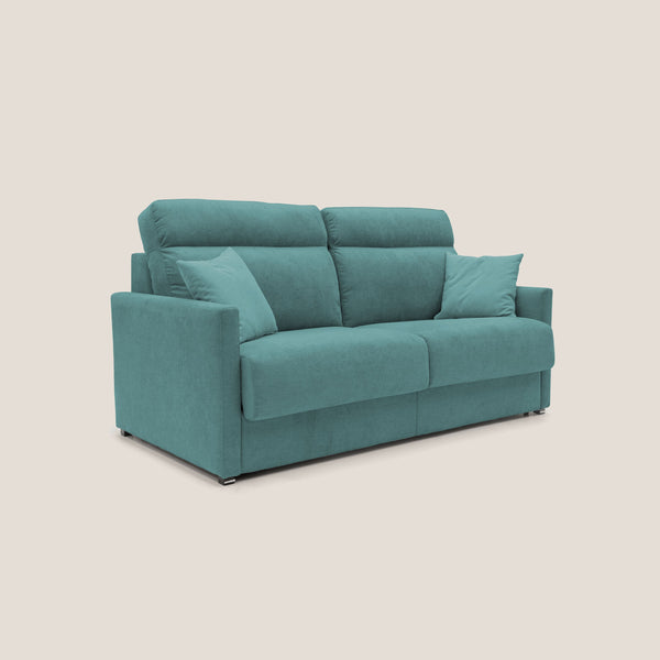 Divano Letto 2 Posti 176x102x97 cm in Tessuto Petrolio online