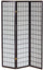Paravent Separè 3 Paneele 130,5x178cm aus schwarzem Tosini-Holz