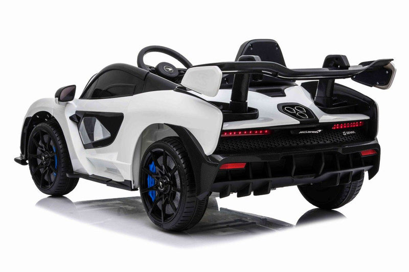 Macchina Elettrica per Bambini 12V con Licenza McLaren Senna Bianca