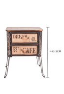 Mobile Vintage con 2 Cassetti H 635 cm