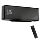 Stufa Ceramica 2000W a Parete con 3 Modalità Temperatura Regolabile Timer Telecomando Blocco Bambini Nero      