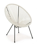 Poltrona Parker Bianco in Fibra Sintetica