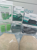 Kit Ricambi 12 Sacchetti 20 Profumini 2 Microfiltri Hepa 2 Filtri Odo Compatibili Folletto VK130 VK131