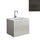 Mobile Lavatoio Sospeso Vasca Zeus in MineralMarmo Apertura a Cassettone 80x48x50 cm Olmo Scuro