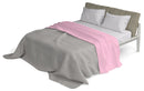 Set Lenzuola Sopra Sotto e Federe in Cotone Rosa Varie Misure