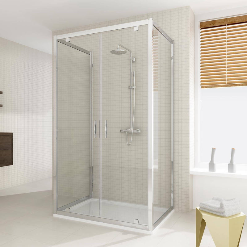 Box Doccia 3 Lati 2 Ante Battenti In Cristallo H198 Fosterberg Aalborg Trio