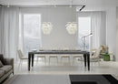  Tavolo Allungabile 200-460x90x77 cm Flame Premium Cemento Telaio Antracite