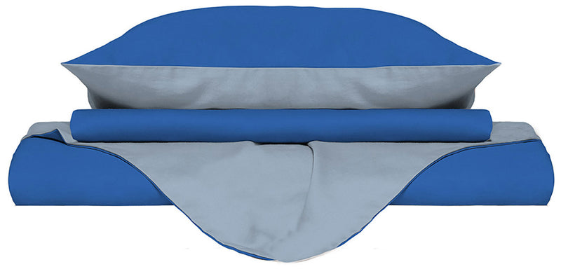 Copripiumino con Sacco e Federe Doubleface Royal\/Azzurro
