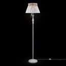 Lampada da terra Elegant in Metallo Bird Bianco Antique
