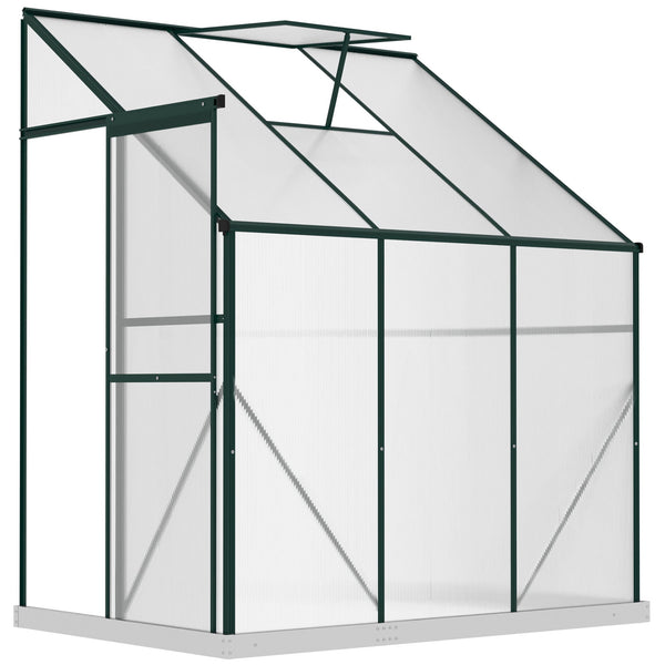 online Wandgewächshaus 192 x 127 x 220 cm Schiebetür aus transparentem Polycarbonat