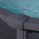 Piscina Ovale Fuori Terra 730x375xh132 cm in Acciaio e PVC Gre Granada