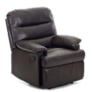 Poltrona Relax Reclinabile Manuale in Similpelle Mara Marrone