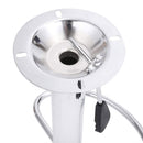 Sgabello con Braccioli Alzata a Gas e Seduta Girevole in Similpelle Vandi Nero