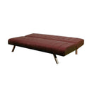 Divano Letto Prontoletto Click Clack Rivestimento in Similpelle Rosso Darrel