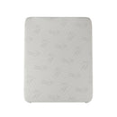 Topper Memory Con Fodera in Poliestere e Bamboo Bianco Varie Misure