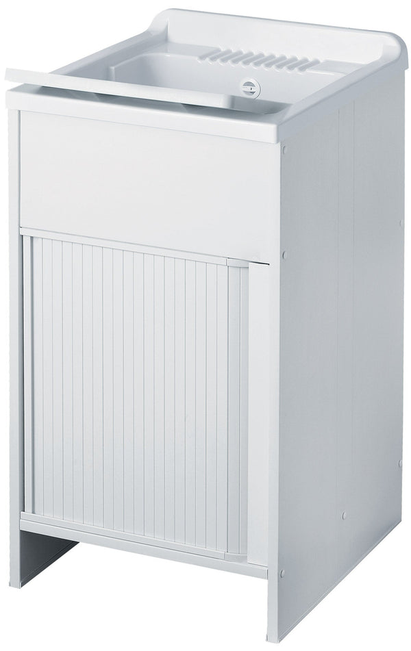 acquista Waschbeckenschrank aus PVC 50x50x85 cm mit Forlani External Roc White Shutter