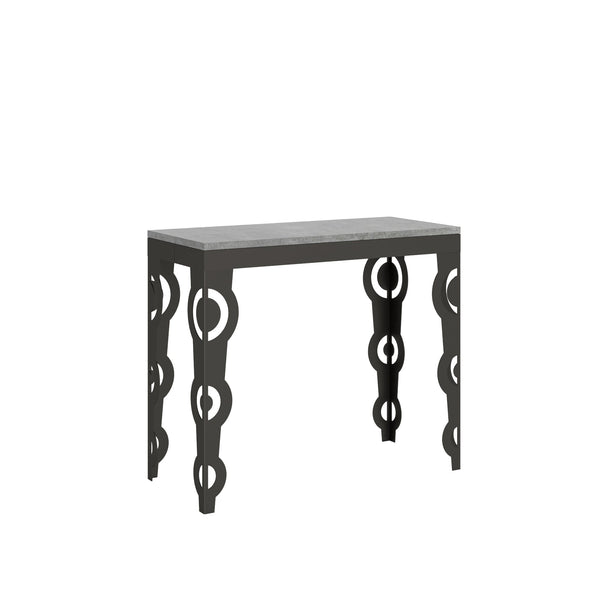 sconto Consolle Allungabile 90-196x40x77 cm in Nobilitato Grigio