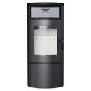 Stufa a Legna 10KW in Acciaio Flig Fremont Nera