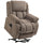 Poltrona Elettrica Alzapersona Reclinabile 150° 93x104x100 cm con Seduta Ampia Massaggiante e Riscaldata in Velluto Marrone Chiaro