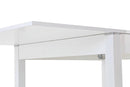 Tavolo da Pranzo Allungabile a Libro in Melamina 100/200x100x78cm TFT  Raff Bianco Lucido