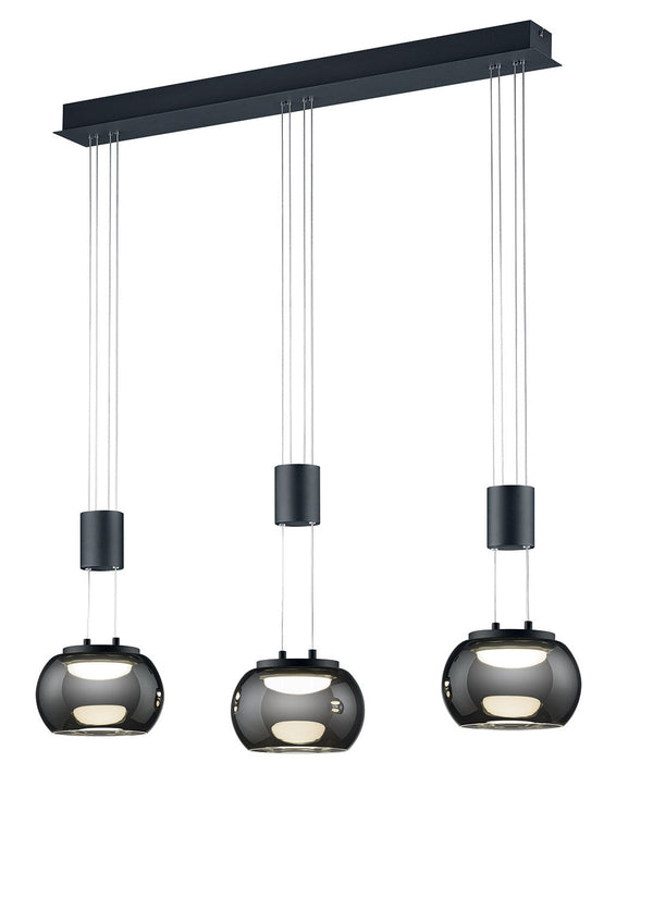 Lampada a Sospensione da Interno a LED in Alluminio Nero Opaco sconto