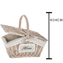 Paniere Rettangolari Home in Vimini Larghezza 34 cm